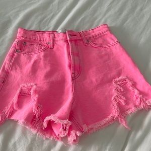 Pink BDG aline shorts
